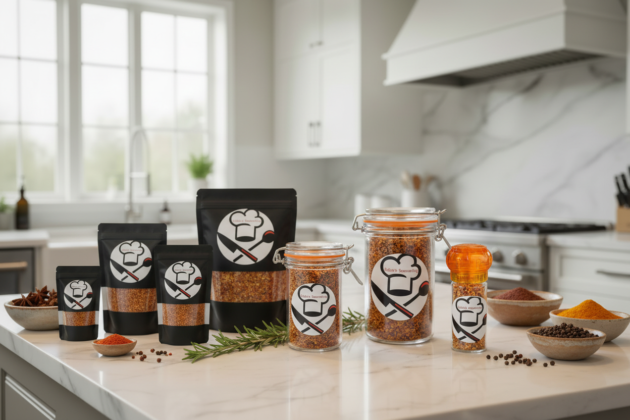 Fabio's Seasoning Full Product Lineup with Props